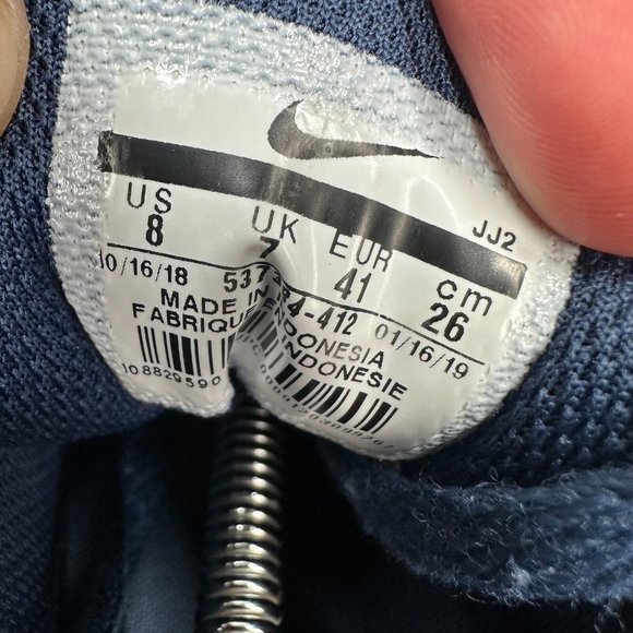 Nike Air Max 90 Navy Blue Shoes Sneakers Size US 8 Casual Outdoor Comfort Y2K - Picture 10 of 11